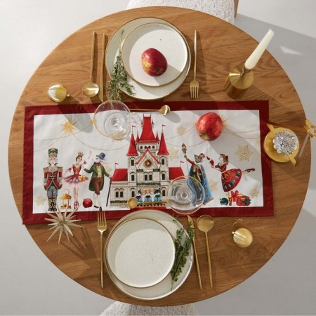 New Year. Driving Ethel "Nutcracker" 30x70 cm, 100% cotton, sarzha 190 g/m2-3