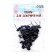 Glass eyes on a metal leg, set 54 pcs, d = 0.8 cm, black color