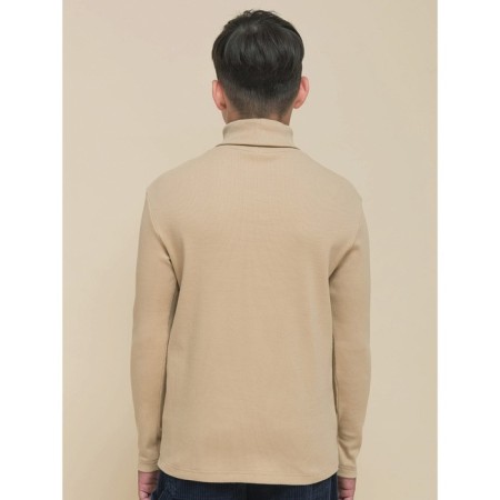 Turtleneck for a boy Pelican, height 110 cm, beige color-1