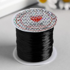 A thread-cut without a braid for beads 30 m, black