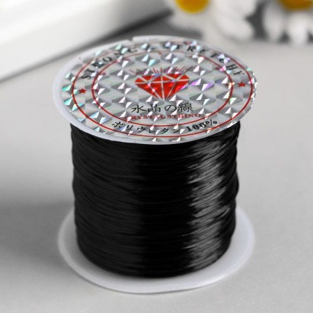 A thread-cut without a braid for beads 30 m, black