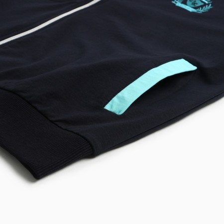 Women's costume (sweatshirt/trousers), dark blue/menthol, size 50-52-4