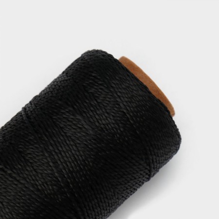 Thread Twisted Dolyana, 2 ANSWER, PP, D = 1.3 mm, 200 m, Black Color Black-2