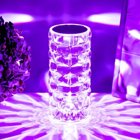 Board lamp with DM "Prism" LED RGB Touch AKB 8x8x18 cm Risalux-15