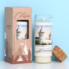 Candle in the Tobolsk flask, 8 x 3 cm