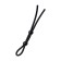 Lasso for Penis Toyfa A-Toys, with two beads, silicone, black color, 19.5 cm