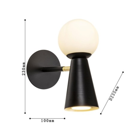 Wall lamp Gnomes 200 mm, 235 mm, G9LED+GU10 38W-2