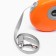 Diil roulette, 8 m, up to 50 kg, tape, rubberized pen, orange with gray