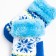 Mittens for children, blue color, size 13 (2-4 years)