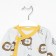 Nursery blouse, white/lion's color, height 62 cm