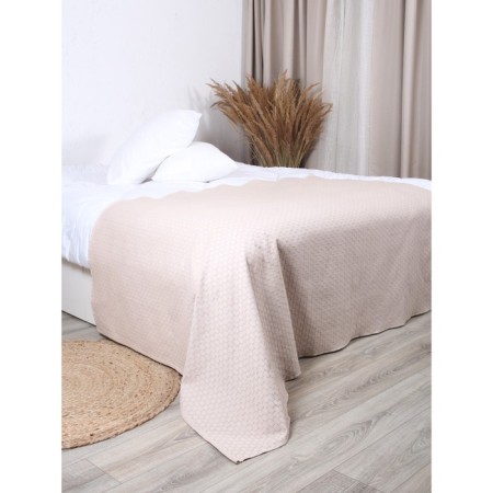 Vafelnaya Beige waffle cover, size 150x200 cm