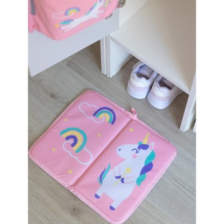 Garbage rug, “unicorn”, 30x36 cm, for retraining, pink-1