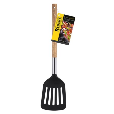 Culinary spatula with slots Regent Linea Acacia, 33.8x8.8 cm-2