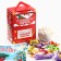 Sweet gift "New Year's Post": chocolate sweets and puzzles, 500 g.