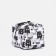 Monetnik cosmetic bag at lightning, black/white color