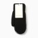 Women's mittens minku, black color, 22 cm
