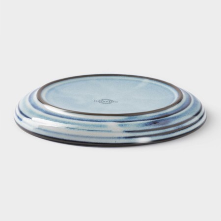 Porcelain dessert plate Magistro Garland, D = 17 cm, blue color-2