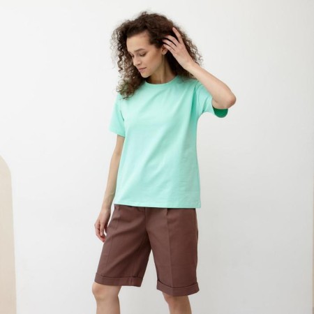 Women's T-shirt Basic Line, mint color, rr 42