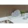 Dishes for dishes with a pallet, 24 × 39 × 15 cm, color chromium