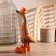 Souvenir "Duck in the orange swimsuit" wood 13x9x27 cm