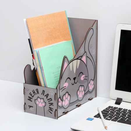 Organizer for books "Cat", 25 x 27 x 12.6 cm