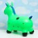 Toy - Children's jump "Musical unicorn" rubber inflatable, 50x30cm, green