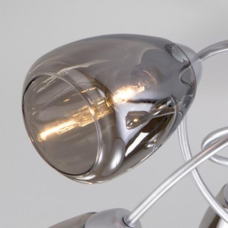 Noemi chandelier, 8x60W E27, silver color-2