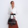 Bag-tout on zipper, dark red color
