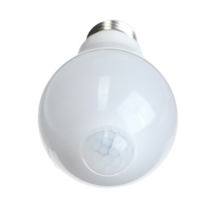 Uniel LED lamp, LED-A60-12W, 12 W, 4000 K, E27, PLS10WH, light sensor, engine-1