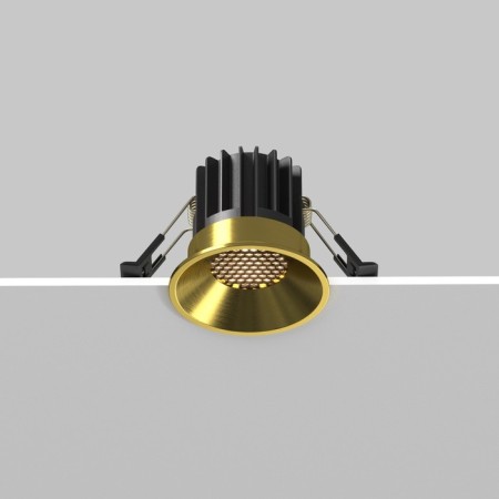 The built-in lamp Technical DL058-7W3K-BS, LED, 7 W, 60x60x53 mm, 460 lm, 3000k, brass-7