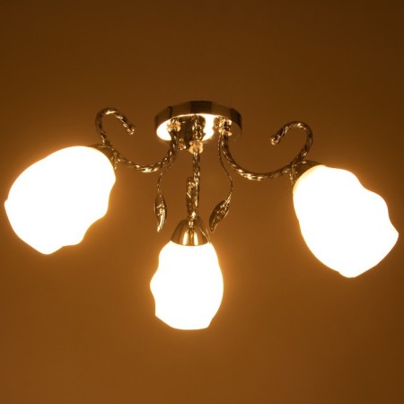 Charlotte 3x40W lamp E27 chrome 57x57x22cm-2