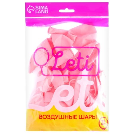Latex ball 12 ", pastel, set 25 pcs., Light pink color-2