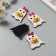 Decor for the creativity of the felt of felt shine "Bringing with pumpkin" 5.5x4.5 cm