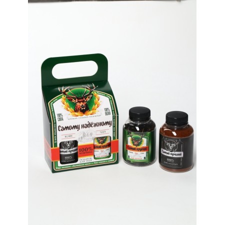 Set: tea 50 g and coffee 100 g "The most reliable"-1