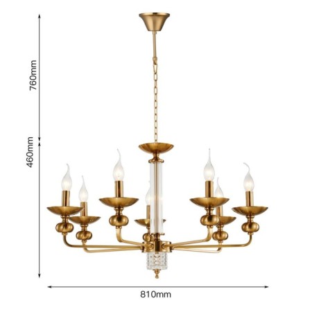 Exquisita suspension chandelier 750 mm, E14-2