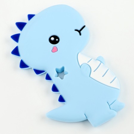 Silicone teether for teeth "Dinosaurus", the color of the blue-1