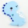 Silicone teether for teeth "Dinosaurus", the color of the blue