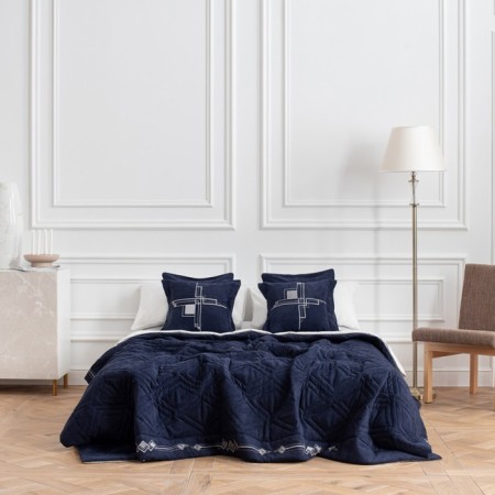 Cover with pillowcases "Bridget", size 230x250 cm, blue color