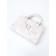Female bag, 20*8*14, lightning departure, belt lengths, white