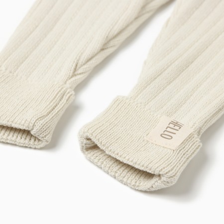 Knitted crumb suit I zebra growth 86-92 cm, milk-9