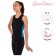 T-shirt for gymnastics and dancing Grace Dance, p. 42, black color/turquoise
