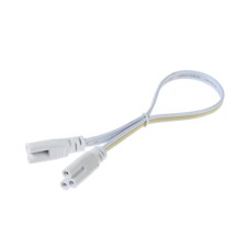 Connective wire for lamps, connector l/n/g, 30 cm, white