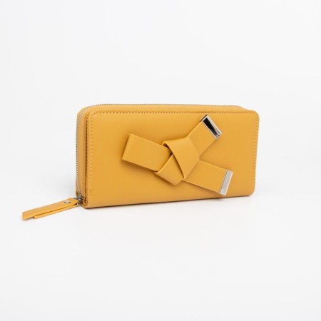 Women's wallet with lightning, yellow color