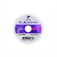 Леска монофильная Salmo Diamond SPIN, диаметр 0.3 мм, тест 8.55 кг, 150 м, светло-зелёная