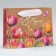 Package Gift Craft Vertical, packaging, "tulips", S 12 x 15 x 5.5 cm