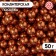 Confectionery sprinkling "pink gold", 7 mm, 50 g