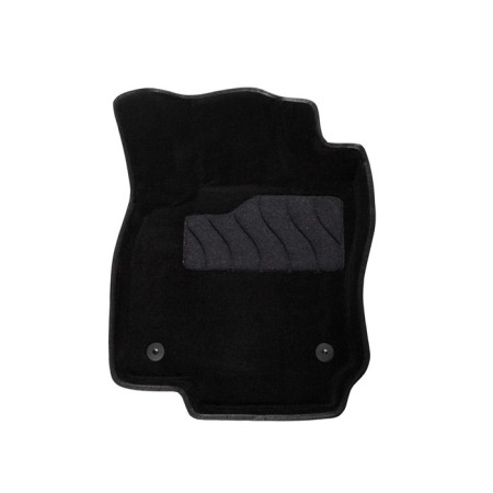 3D mats for Skoda Karoq 7 seats, 2017-n, black, set-1