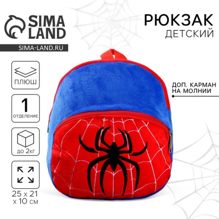 Baby backpack for the boy "Spider", 25x21 cm