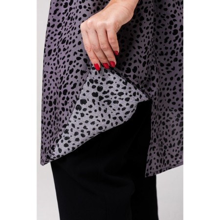 Women's tunic, size 58, dark gray color-5