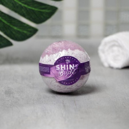 SHINE BRIGHT bath bomb, 130 g, lavender aroma, Beauty Fooch